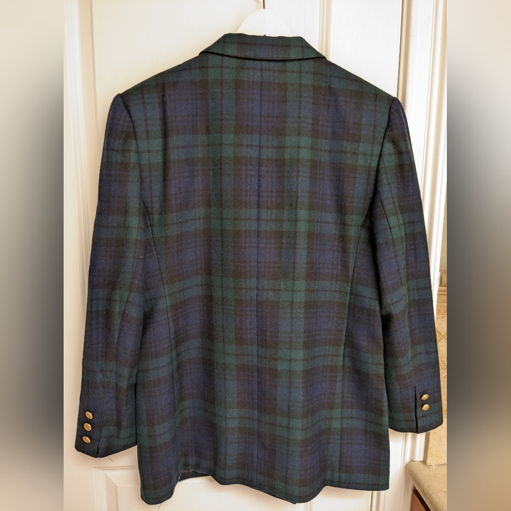 Gorgeous Tartan Plaid Blazer - vintage size 12 - Picture 4 of 14